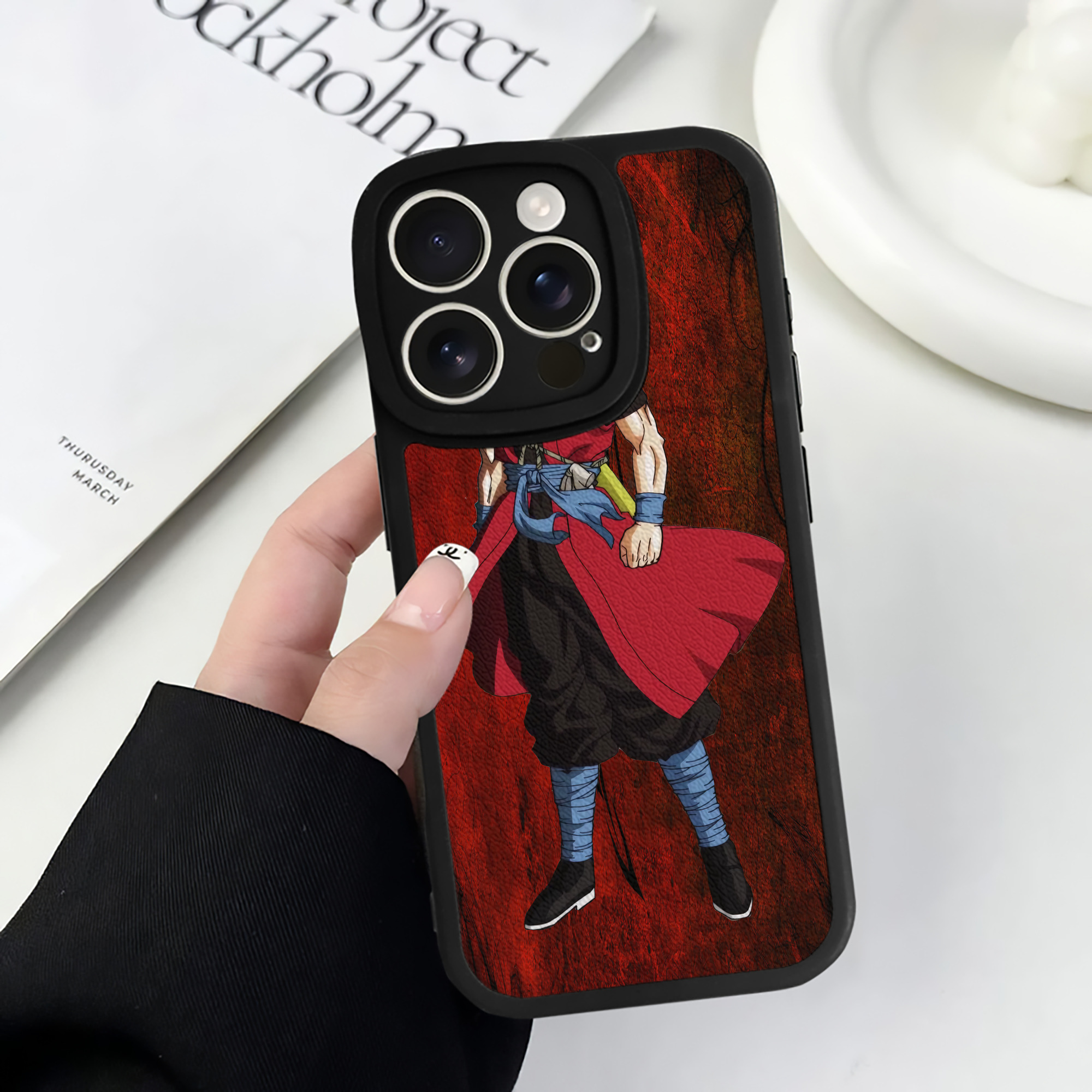 （画像用） ドラゴンボール DRAGON BALL 【iPhone 16シリーズ対応】シリコンスマホケース（レザー調） 材質：シリコン